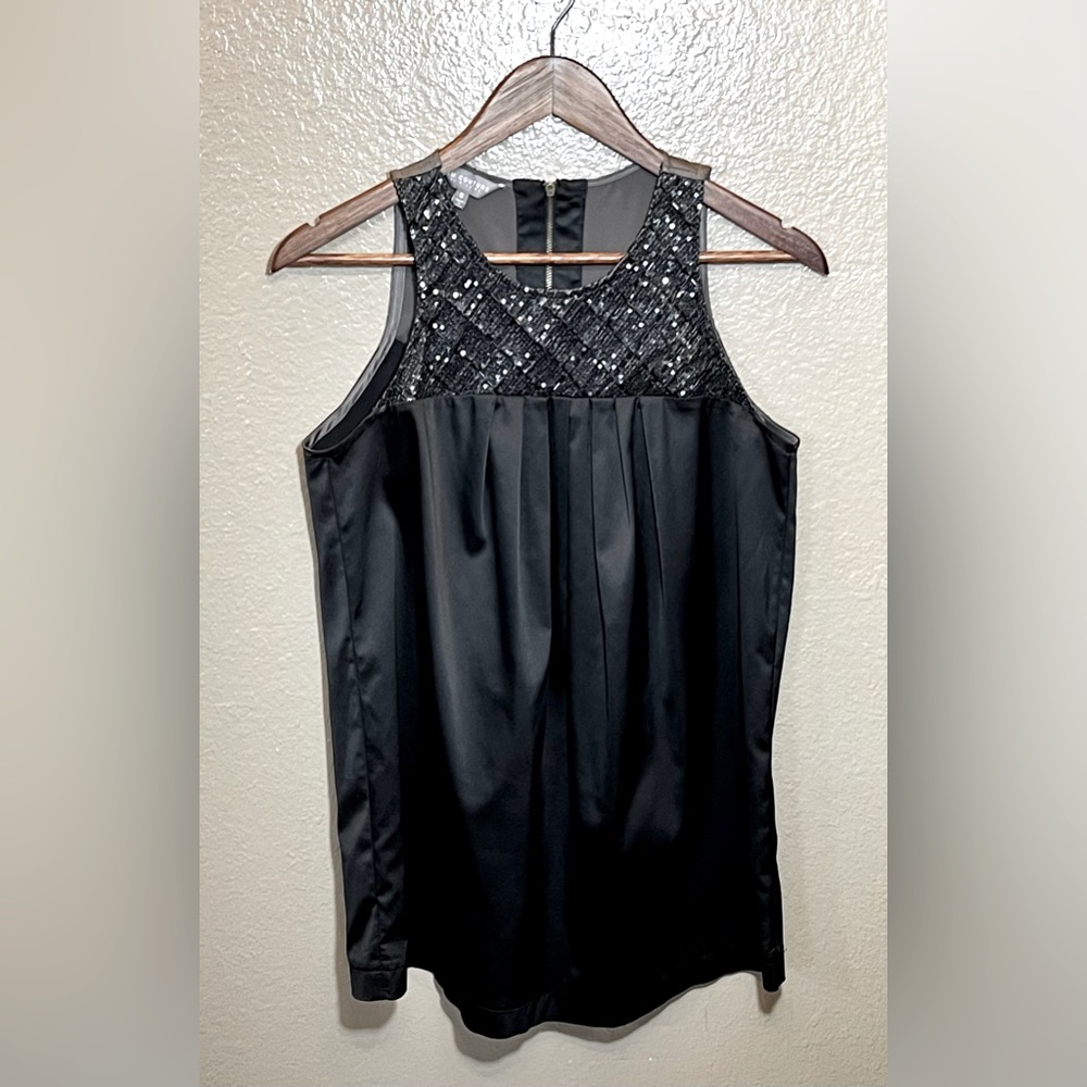 MM Couture by Miss Me  l black  dressy Shirt size small